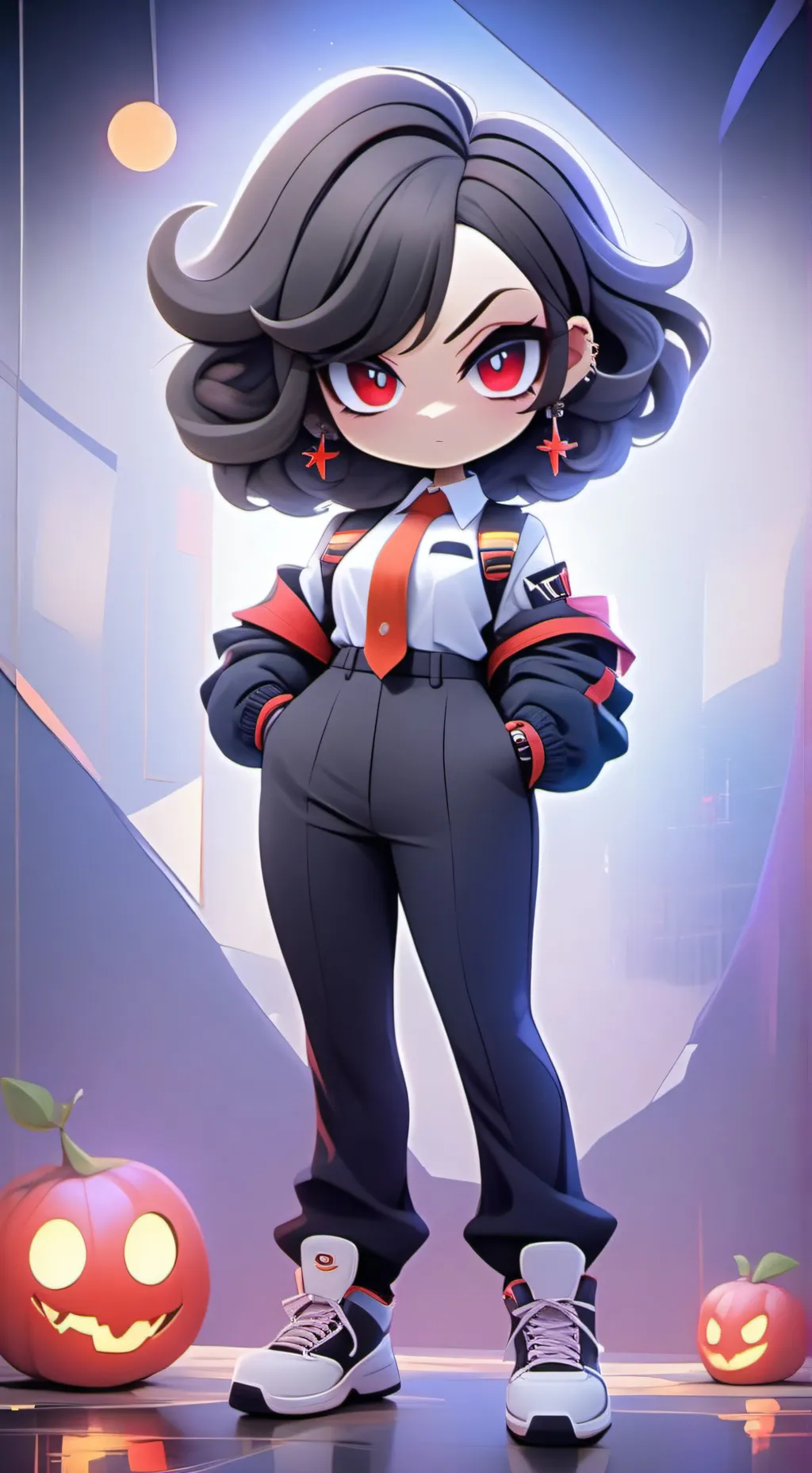 ai character: Miss Circle  background