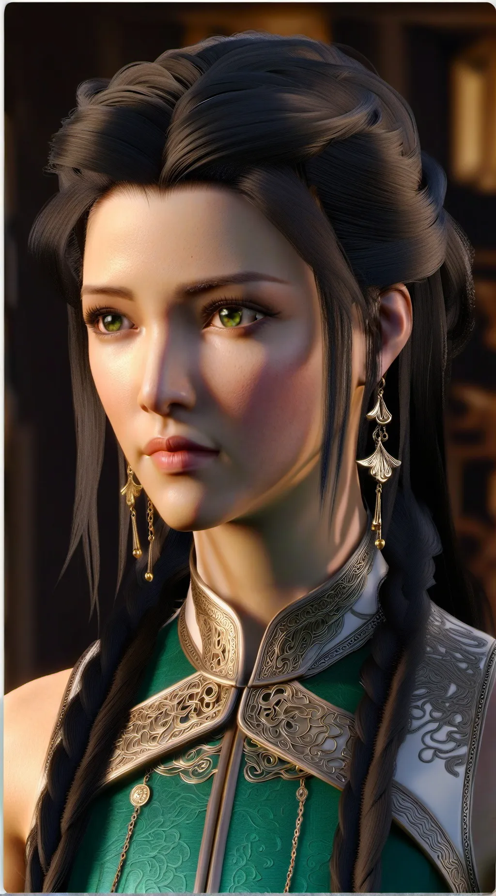 ai character: Aziza،  background