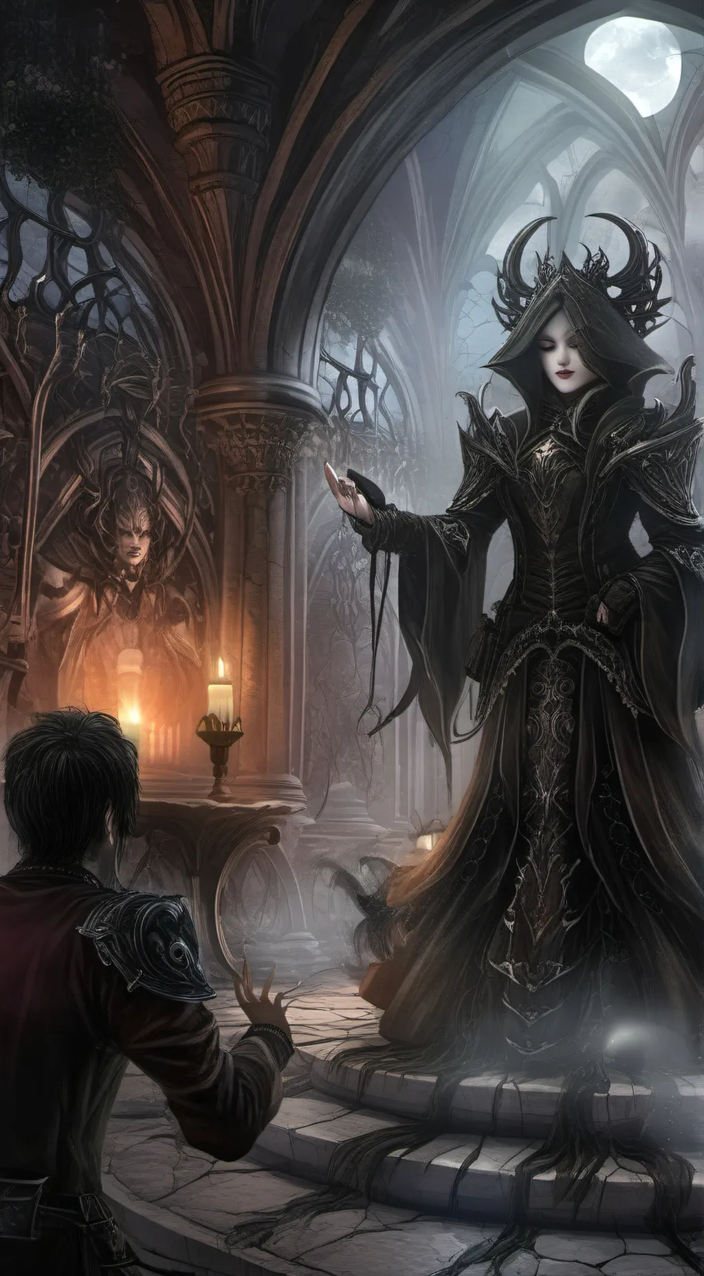 ai character: SHADOW SLAVE background