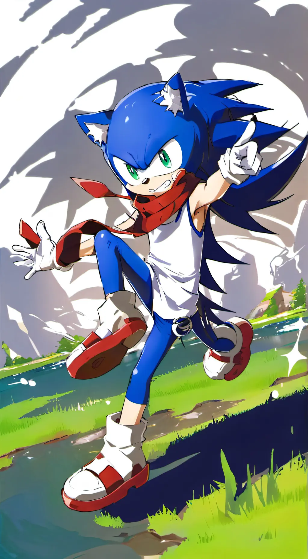 ai character: sonic son background