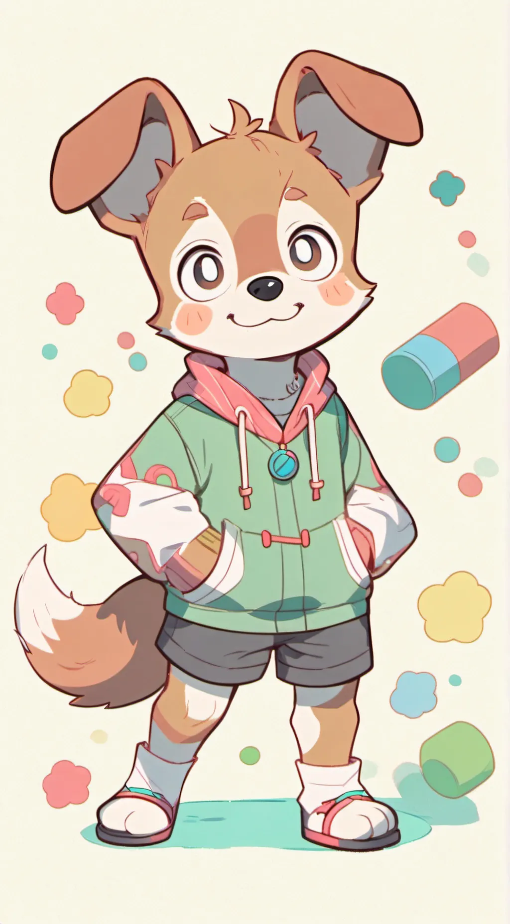 ai character: 100th talkie party background