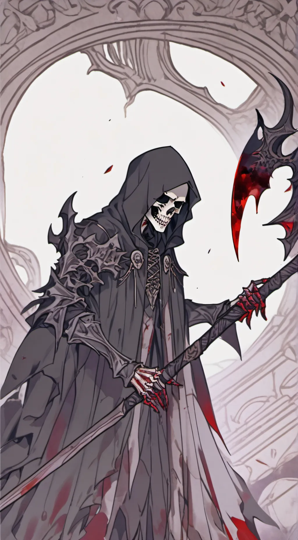 ai character: la muerte💀  background