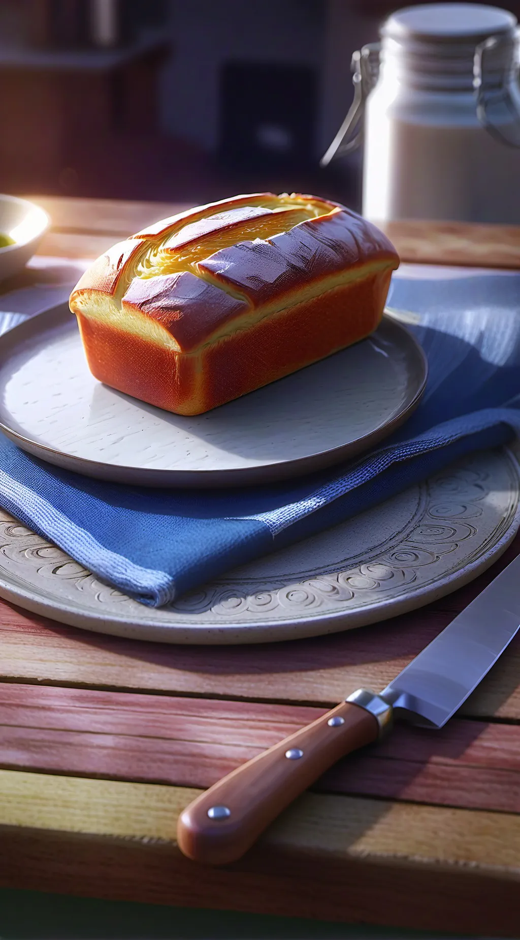 ai character: bread background