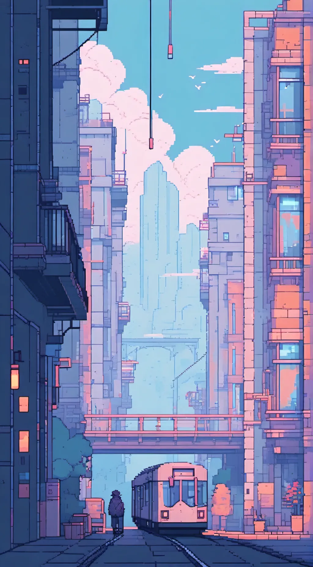 ai character: Azure background