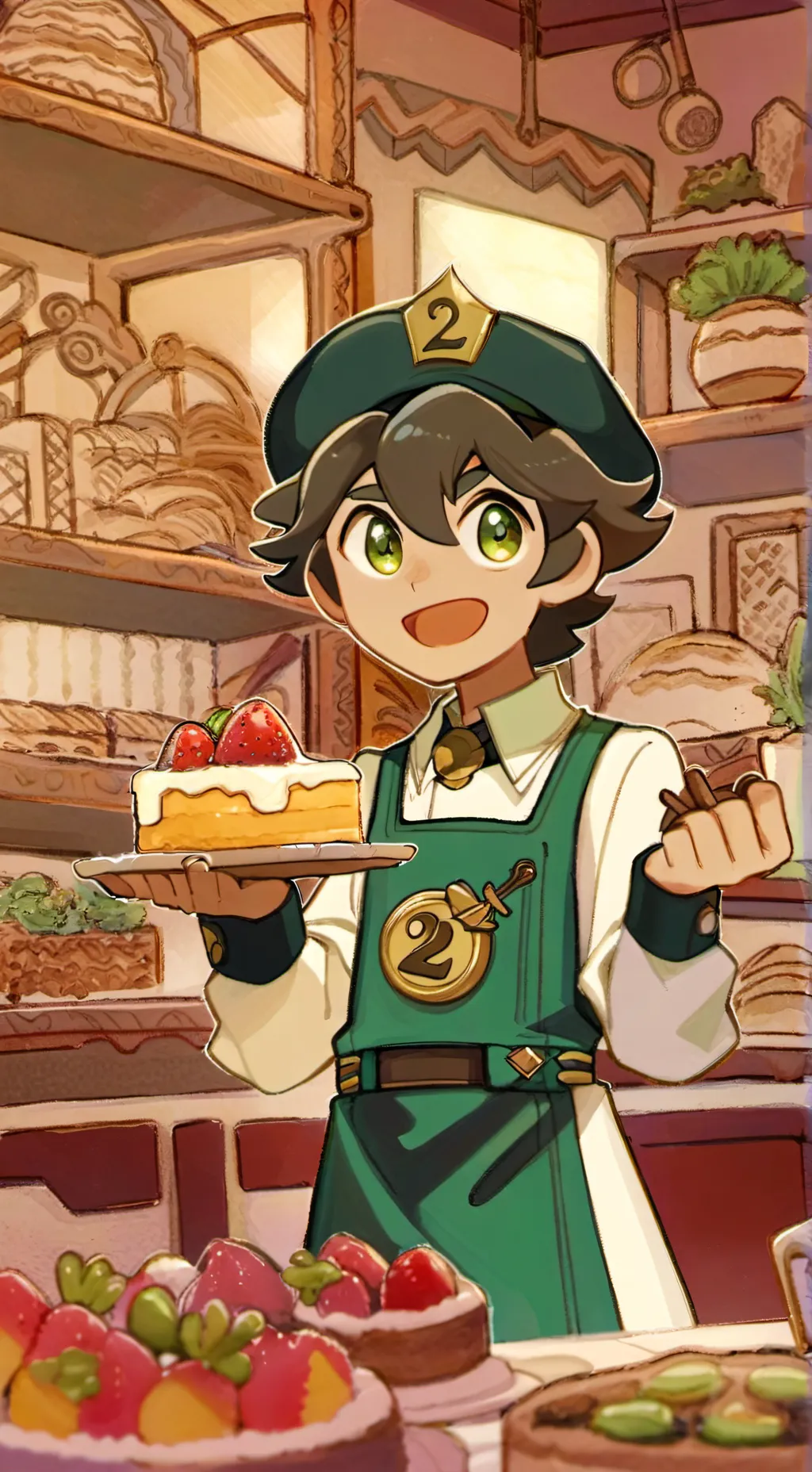 ai character: Two but... tied up background