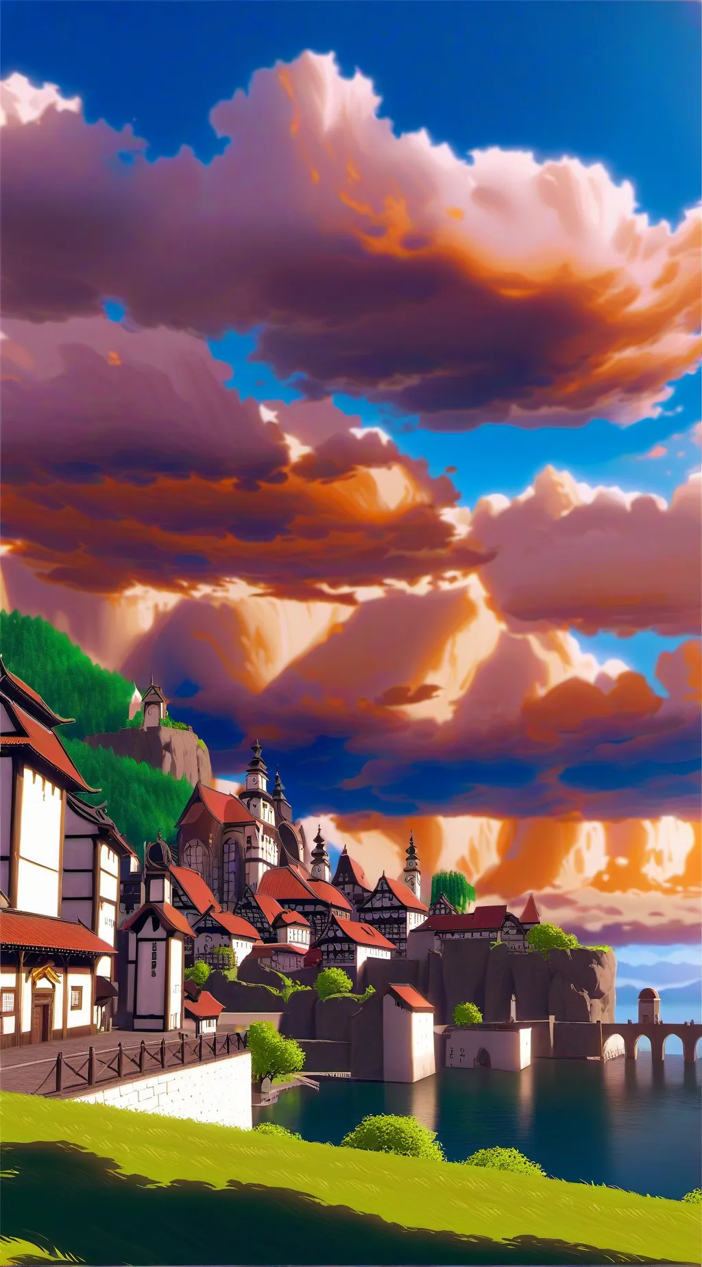 ai character: mondstadt genshin  background