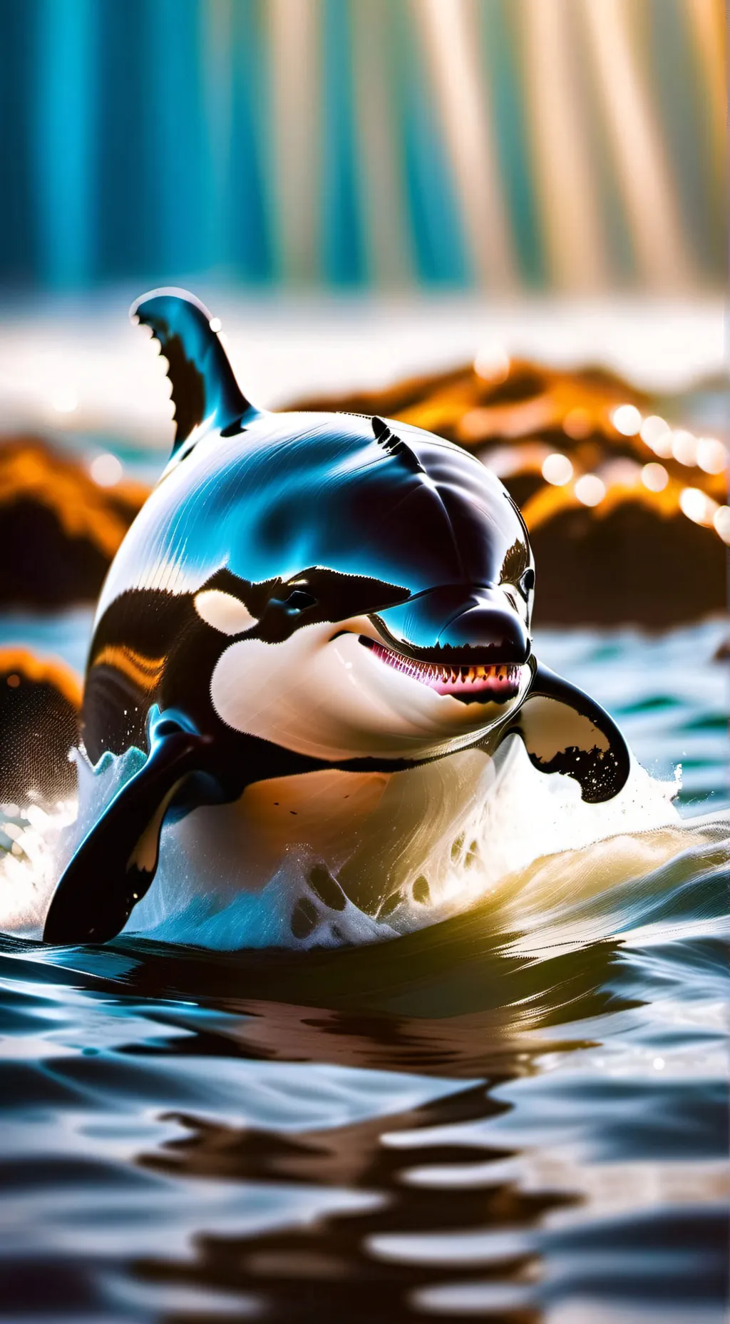 ai character: Baby Orca background