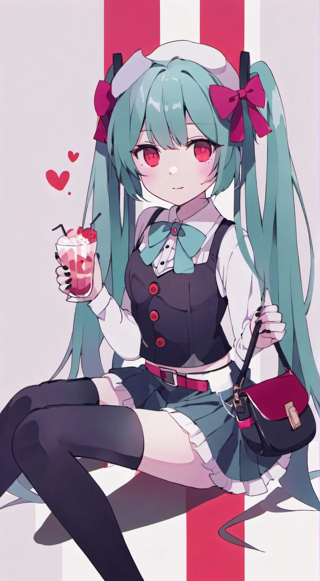 ai character: Miku's stage background