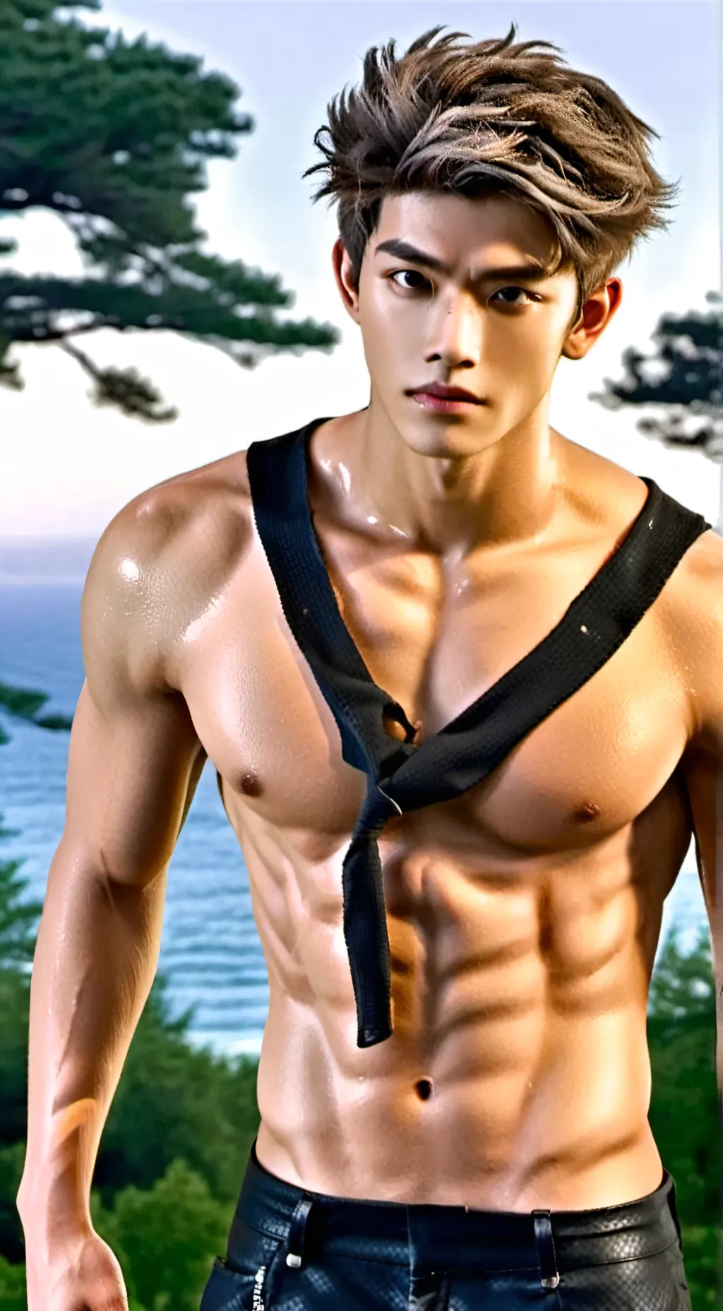 ai character: Levi  background