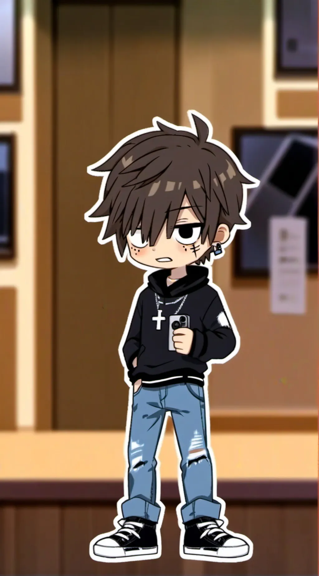 ai character: Aaron  background