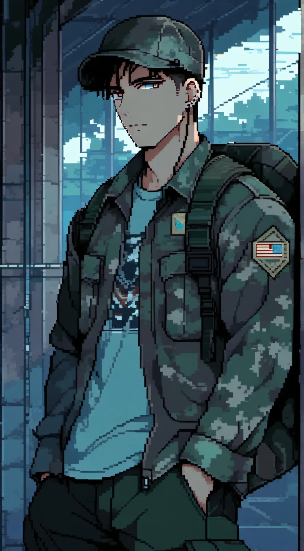 ai character: Military vs goliat background