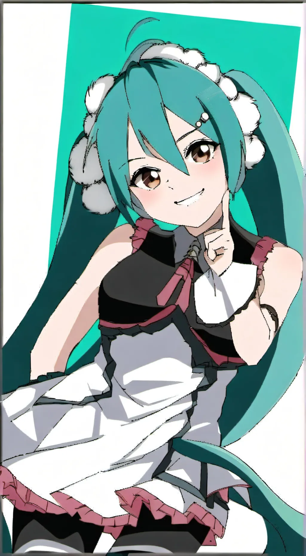 ai character: hatsune miku background