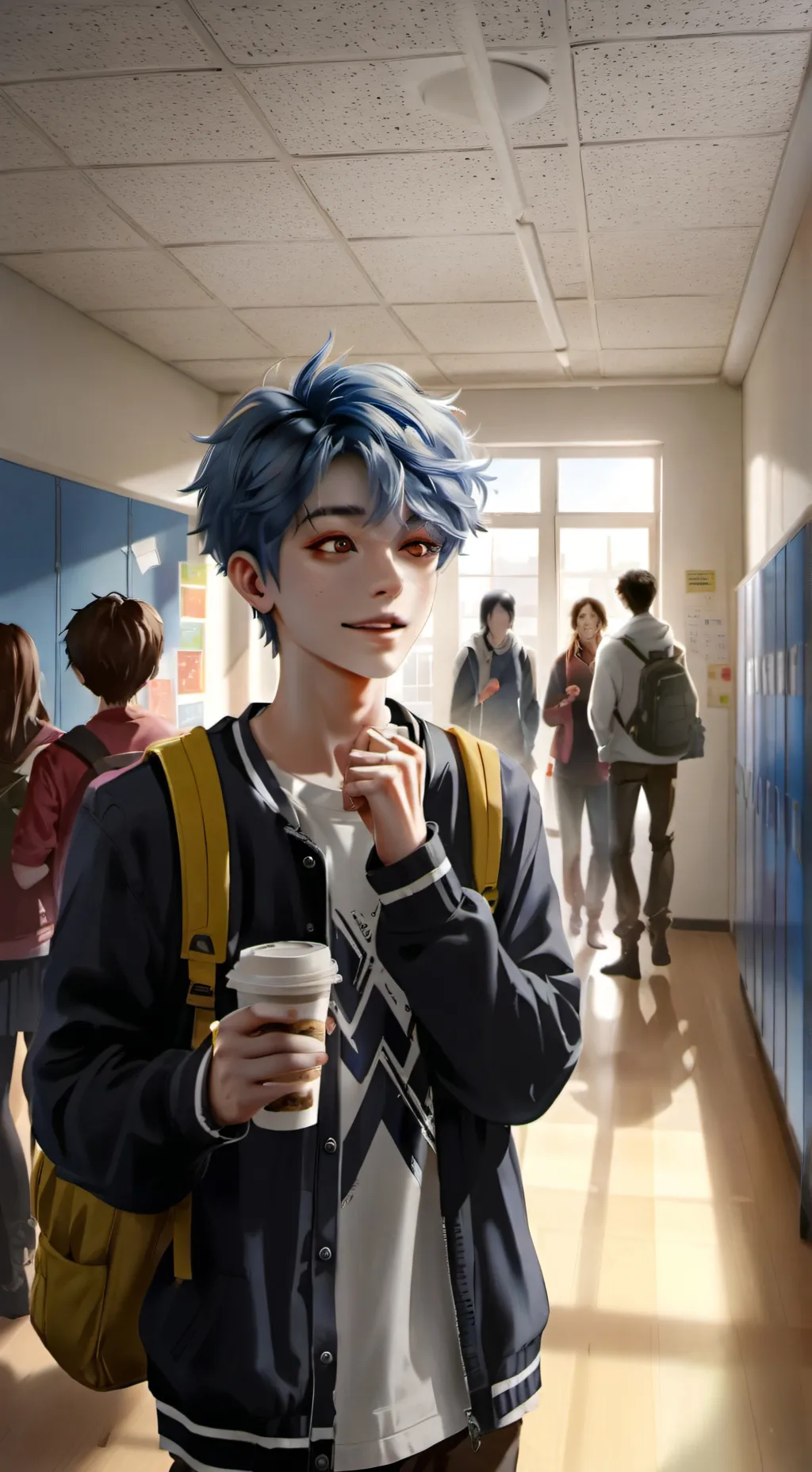 ai character: Dw high school  background