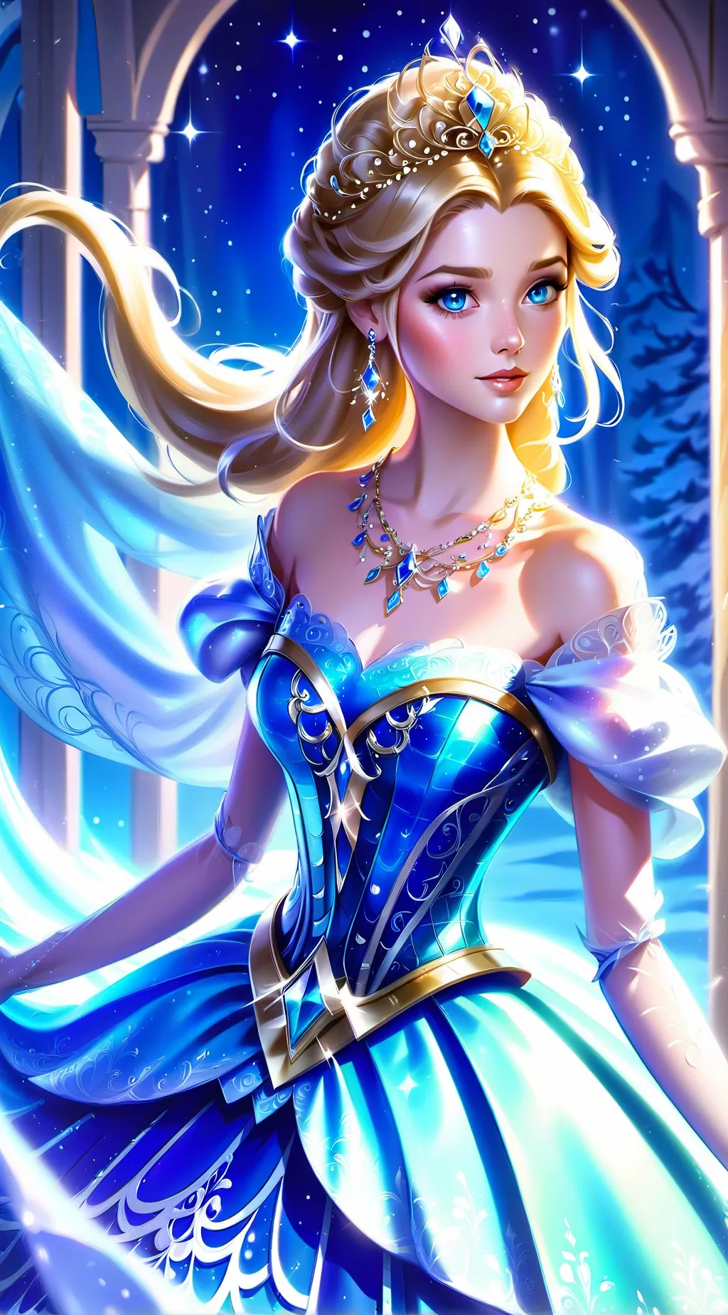 ai character: Princess Emily  background