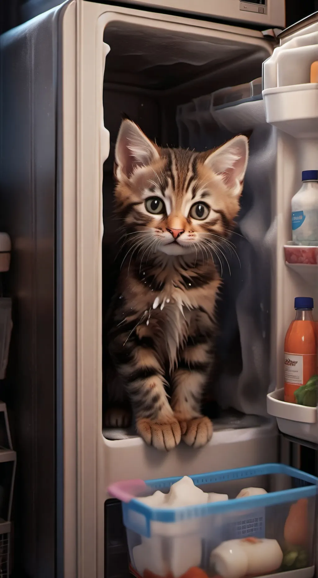 ai character: In your fridge background