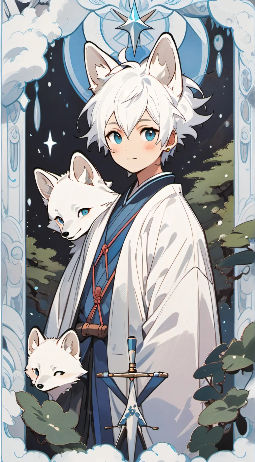 ai character: Jack frost  background