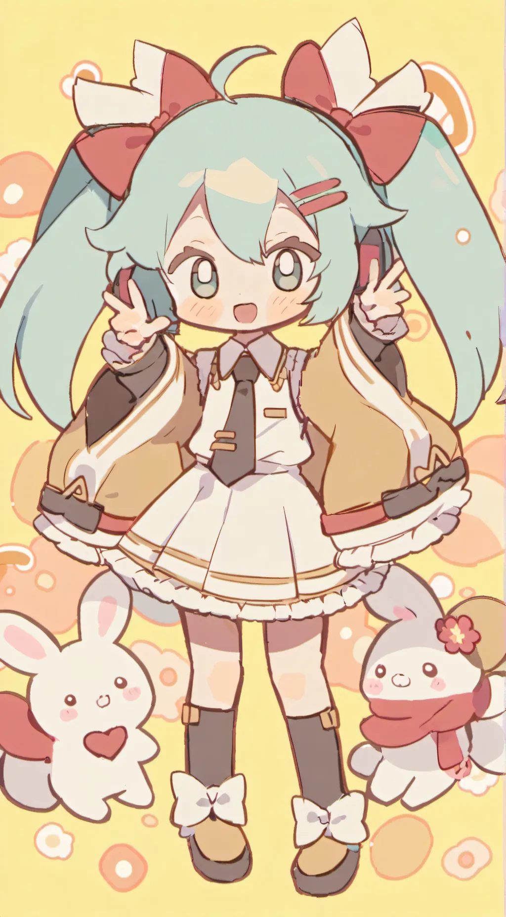 ai character: Miku background