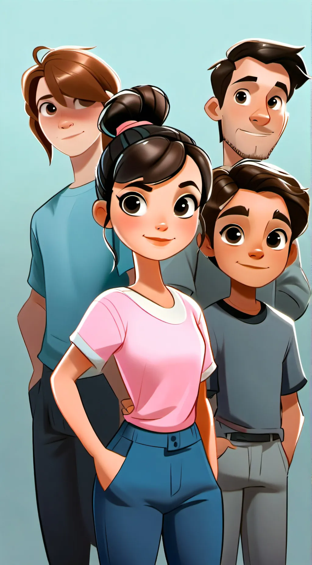 ai character: the wonder four  background