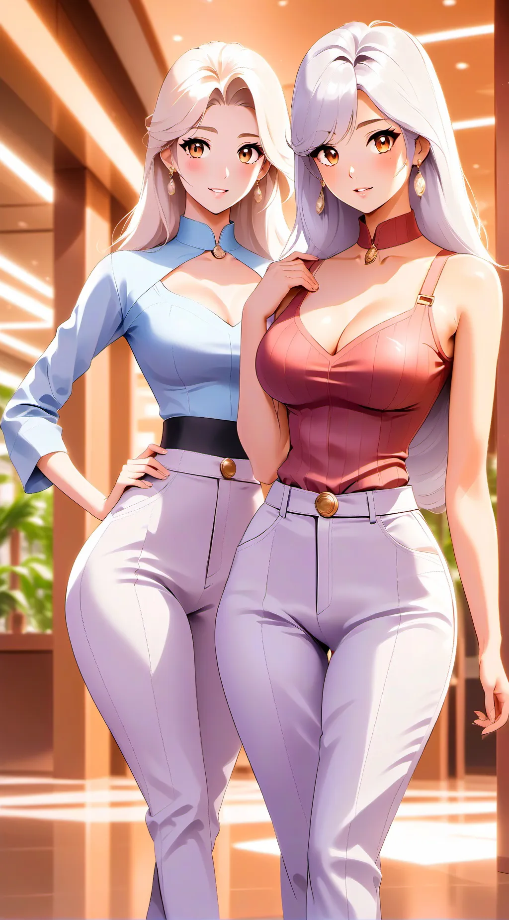 ai character: Crémia & Glacia background