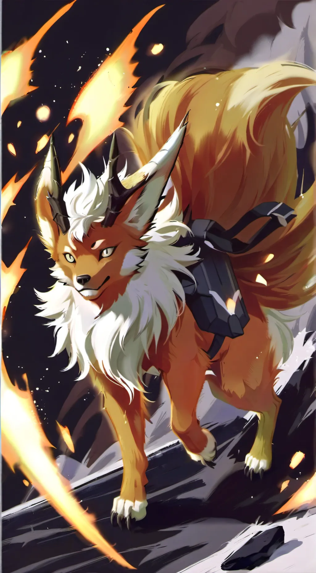 ai character: Flareon background