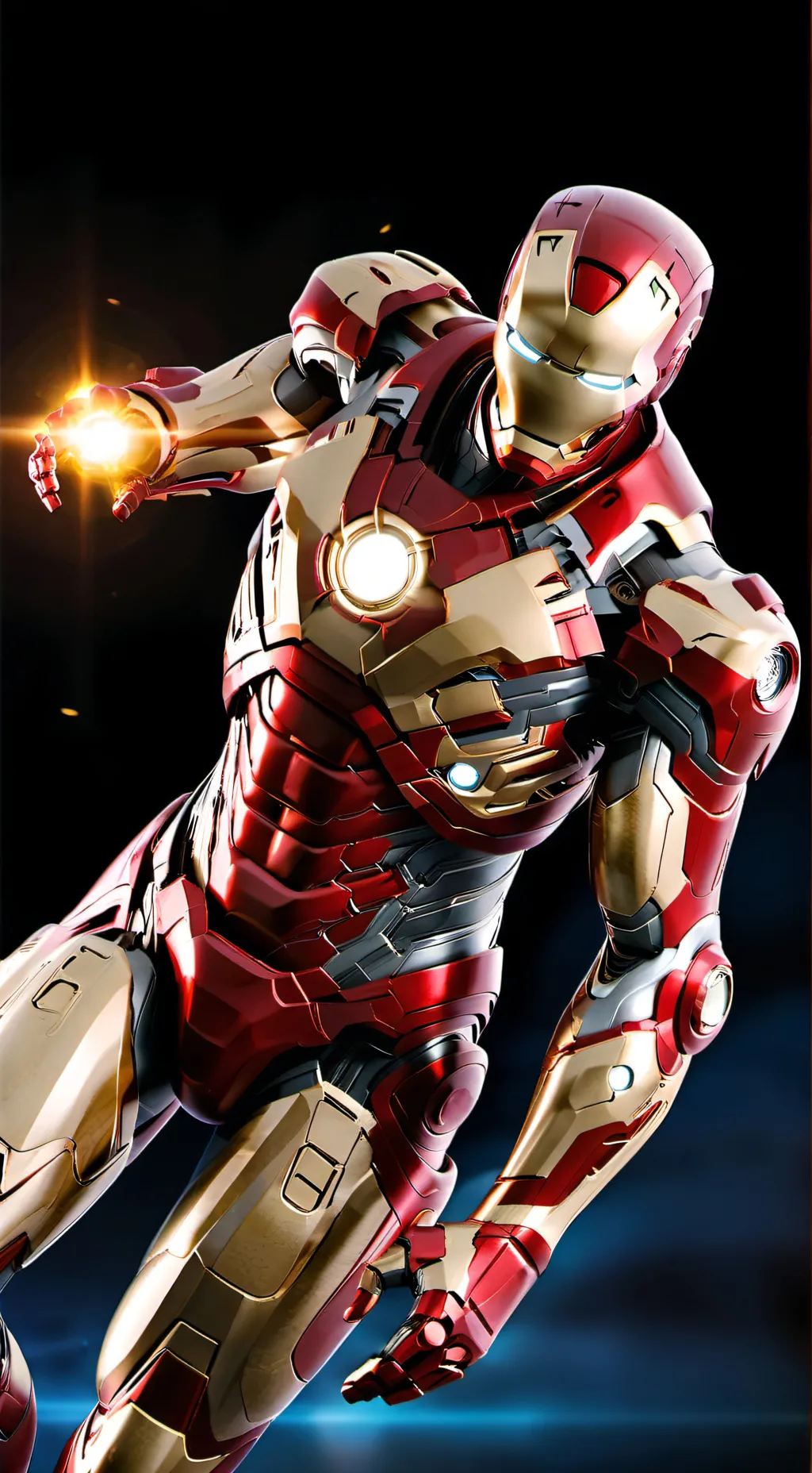 ai character: Iron Man  background