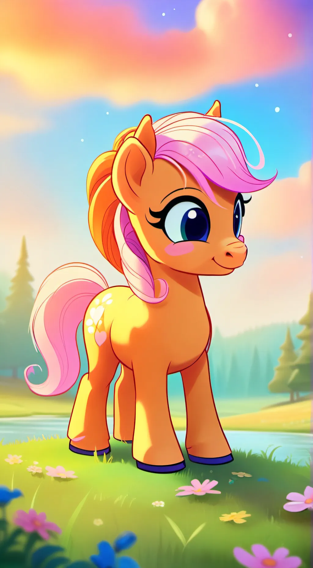 ai character: Baby Sunny background