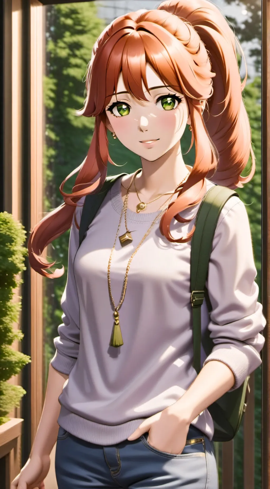 ai character: Luna background