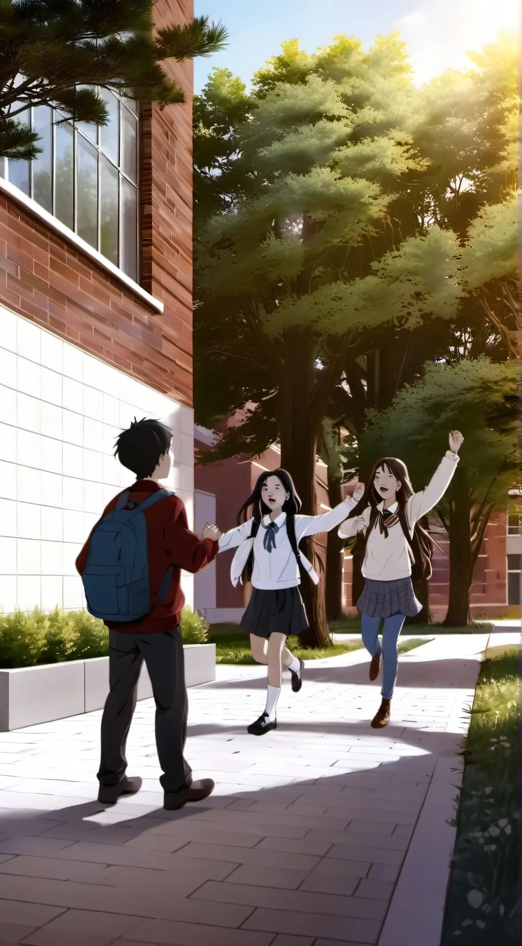 ai character: Dw high school  background