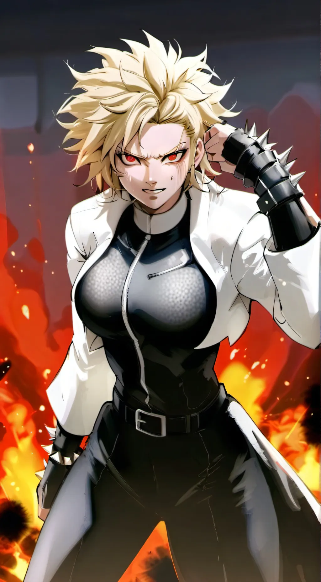 ai character: bakugou/girl🎀🌺 background