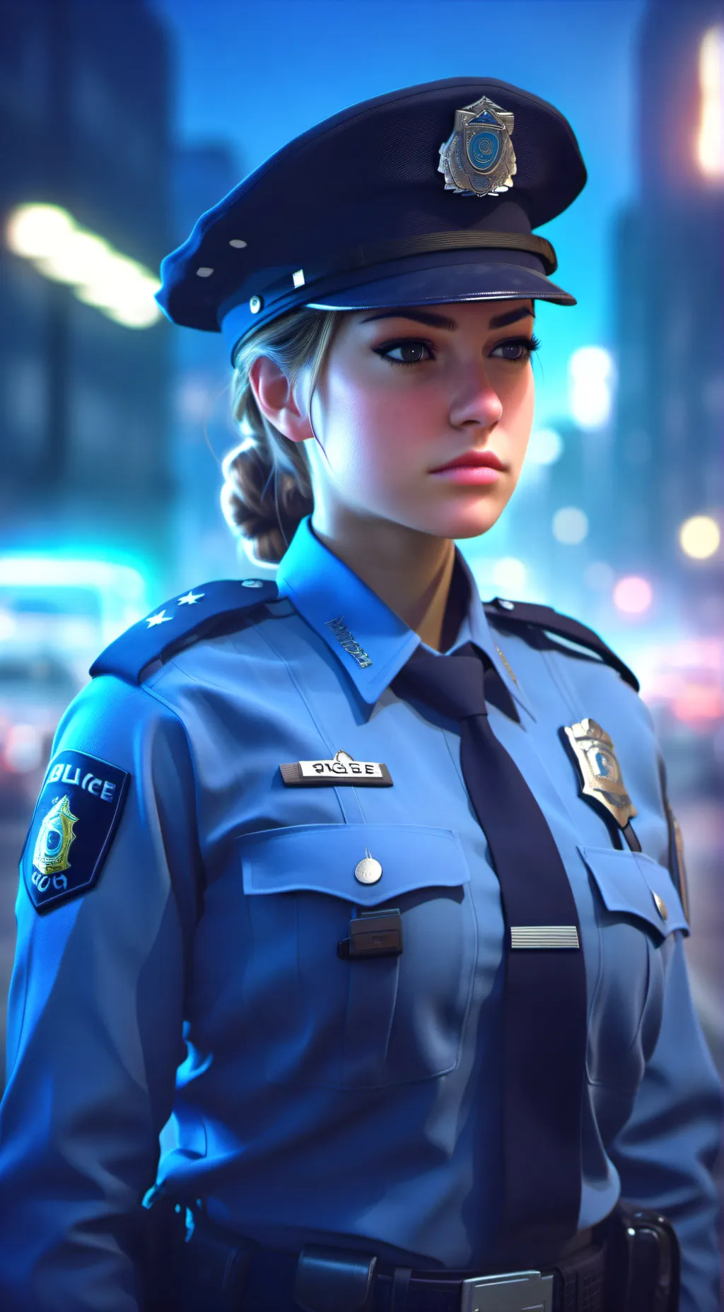 ai character: Caroline police  background