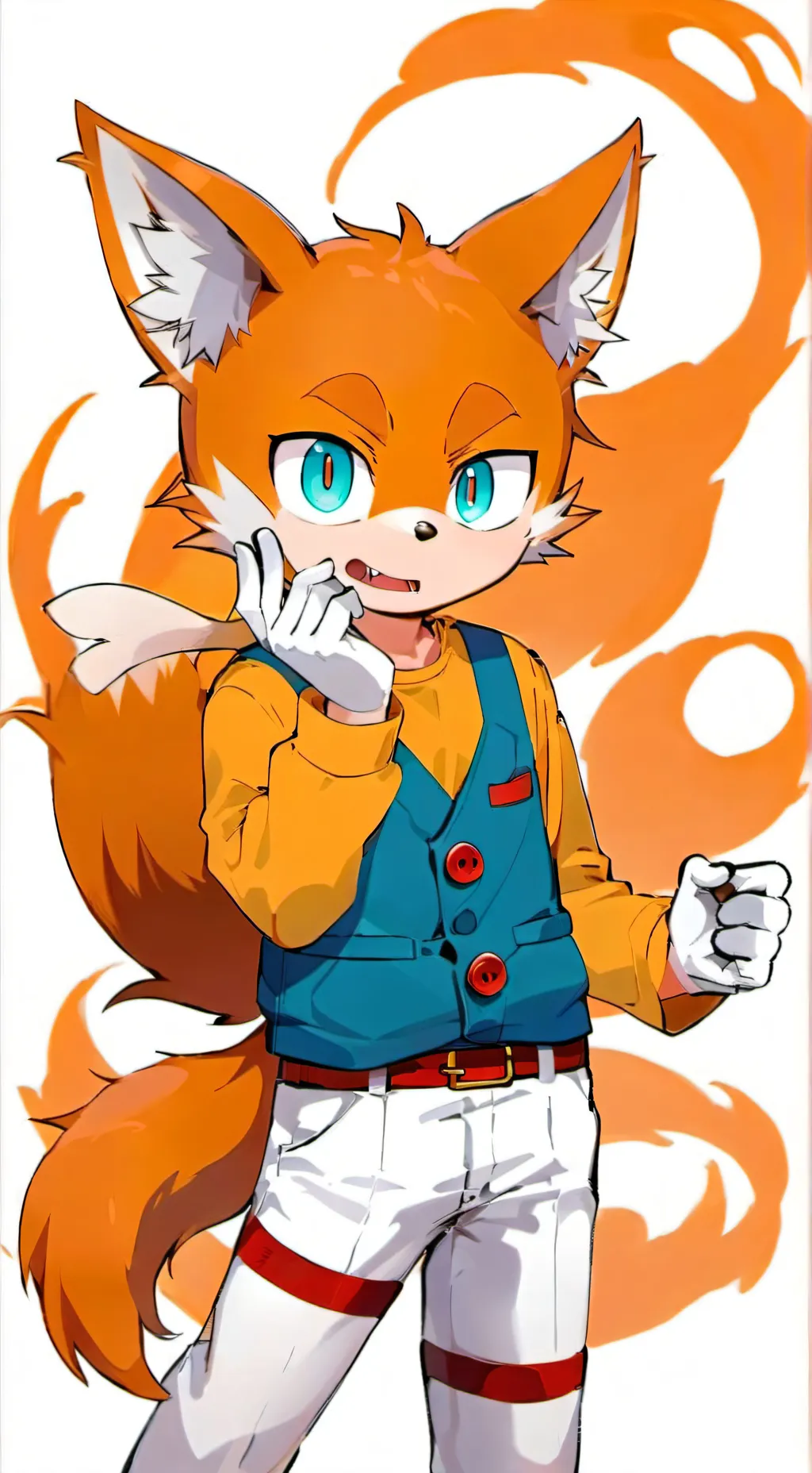 ai character: tails yandere  background
