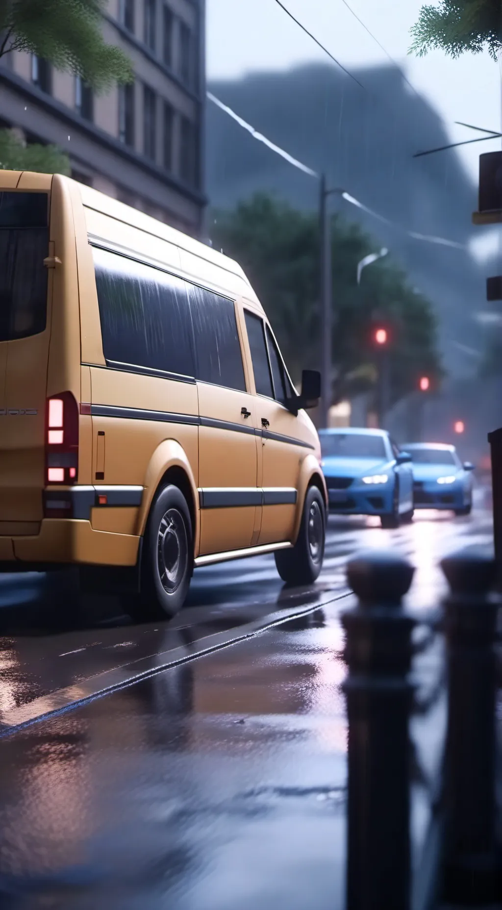 ai character: streets background