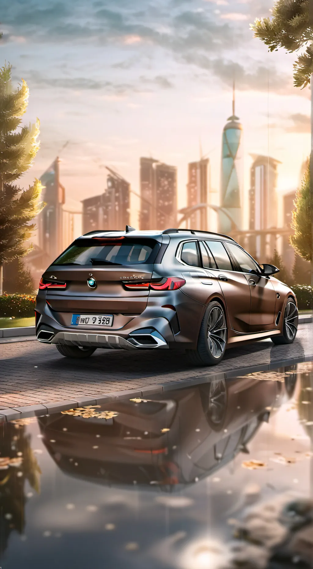 ai character: Bmw G81  background