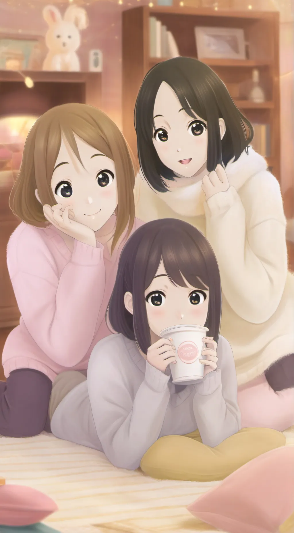 ai character: Sleepover background