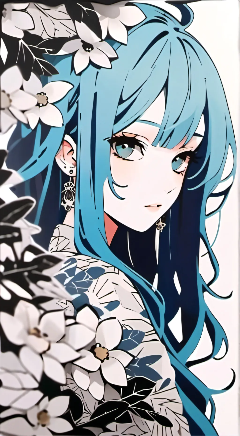 ai character: Nicole my md oc  background