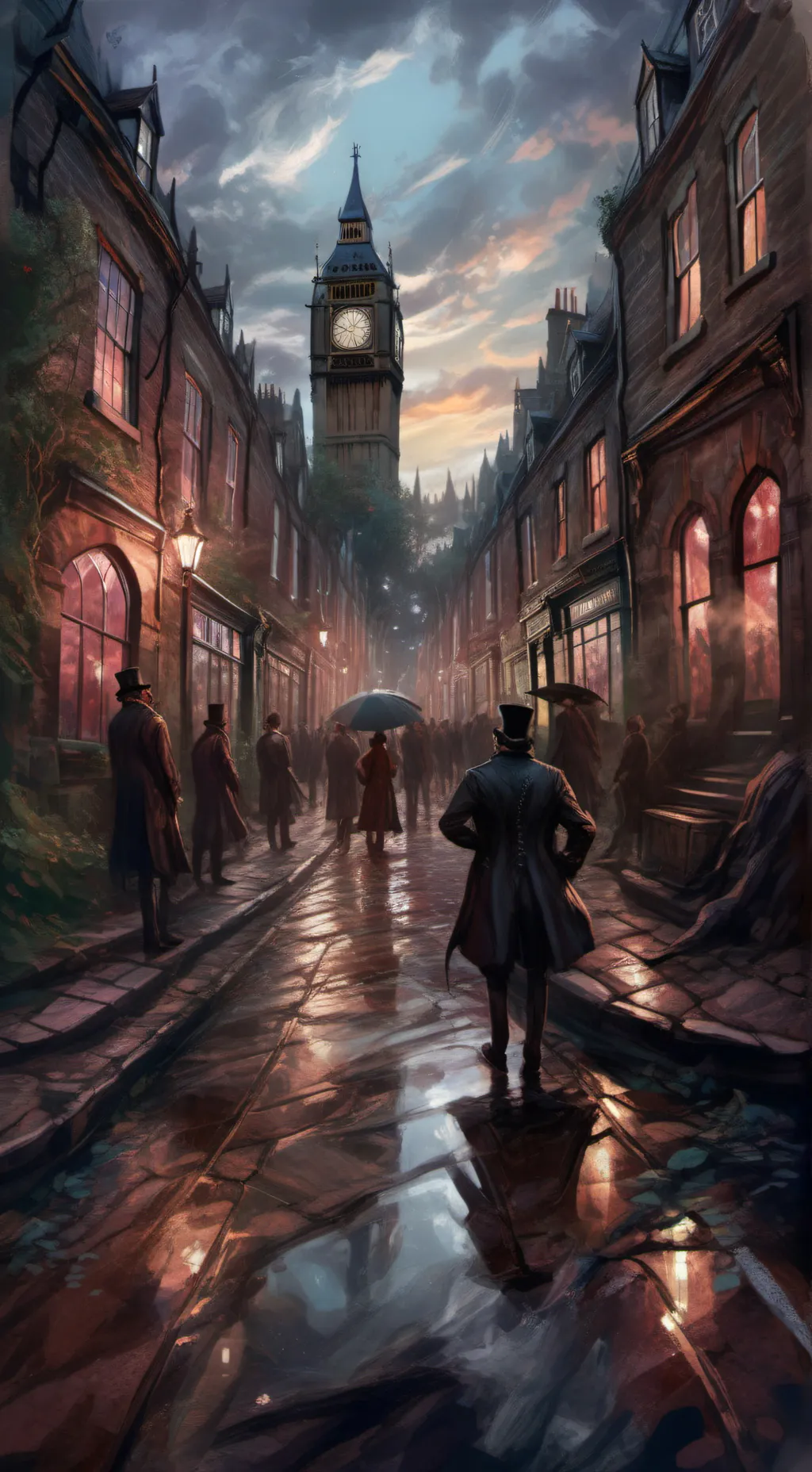 ai character: streets background