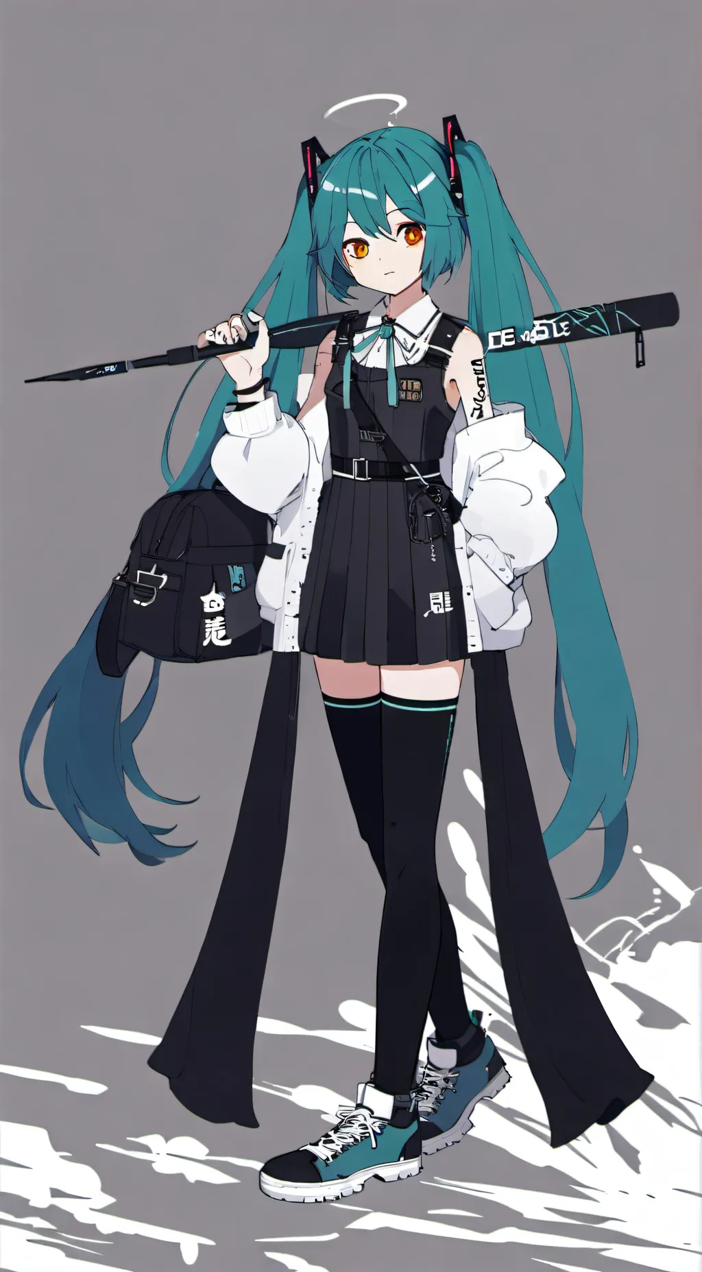 ai character: Miku rost baddle background