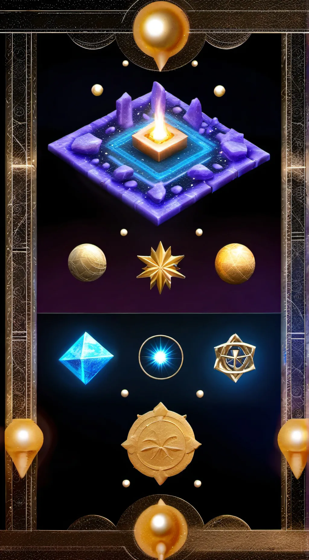 ai character: Symbols  background