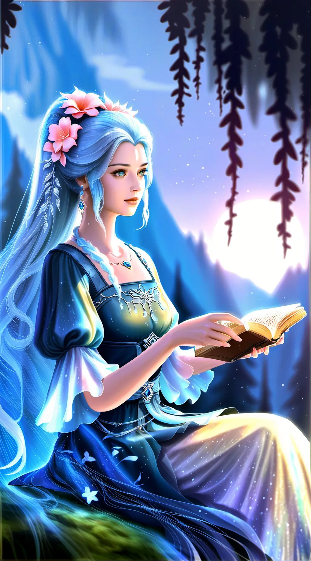 ai character: Girl background