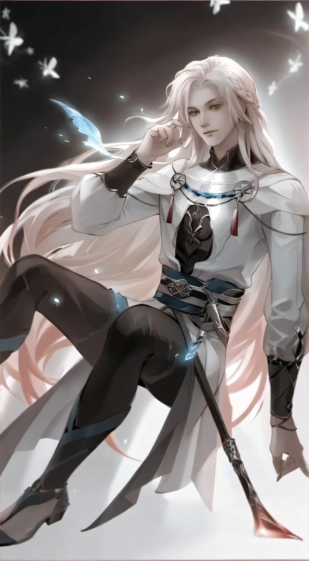 ai character: 🩵🌀Широ🌀🩵 background