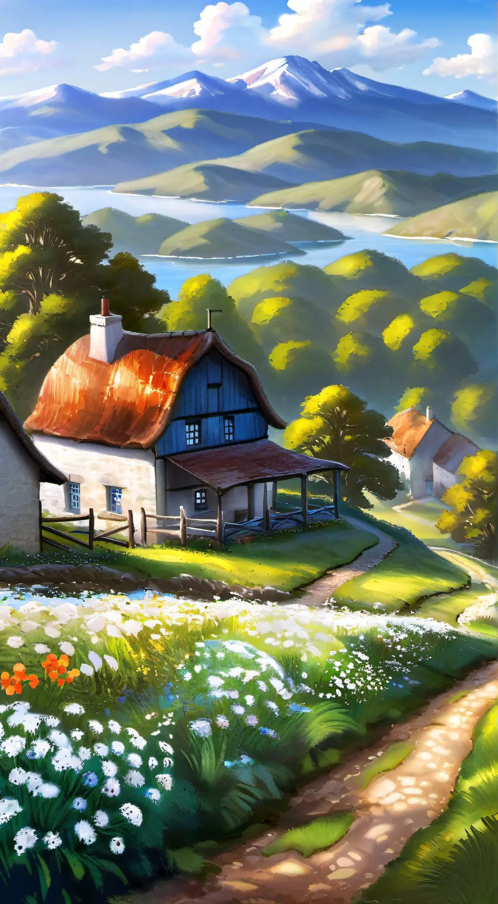 ai character: family farm background