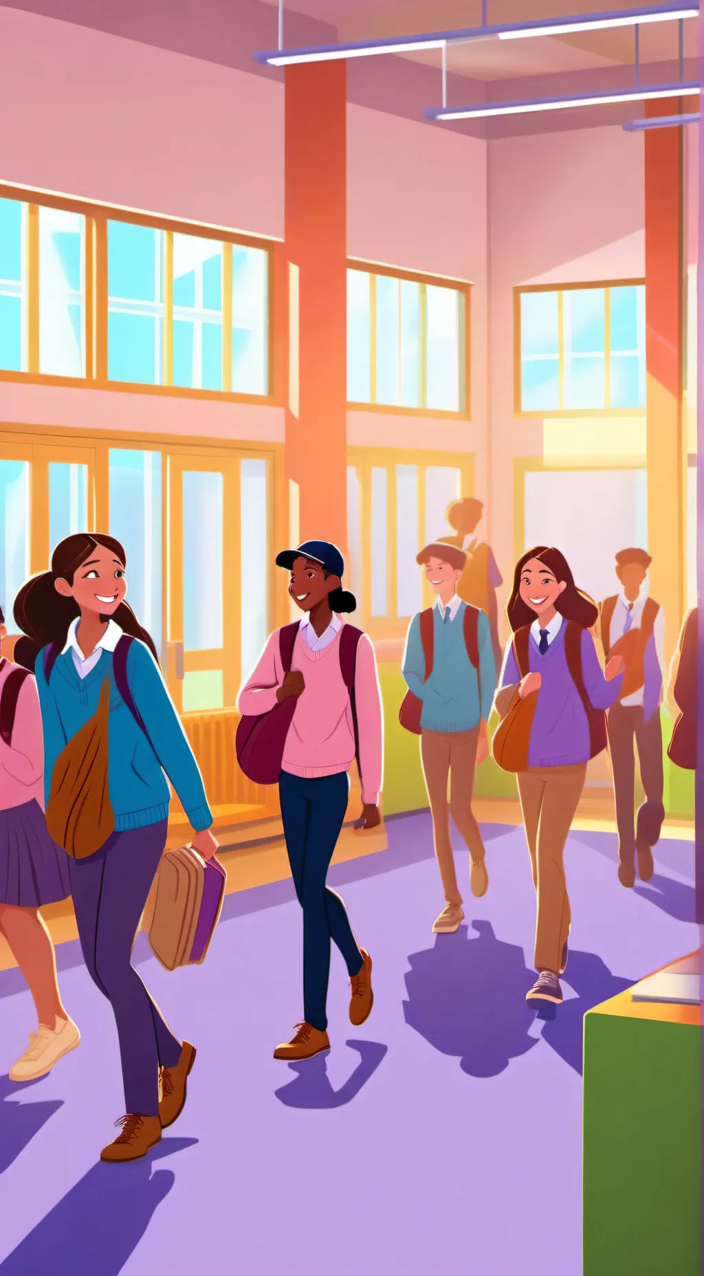 ai character: Dw high school  background