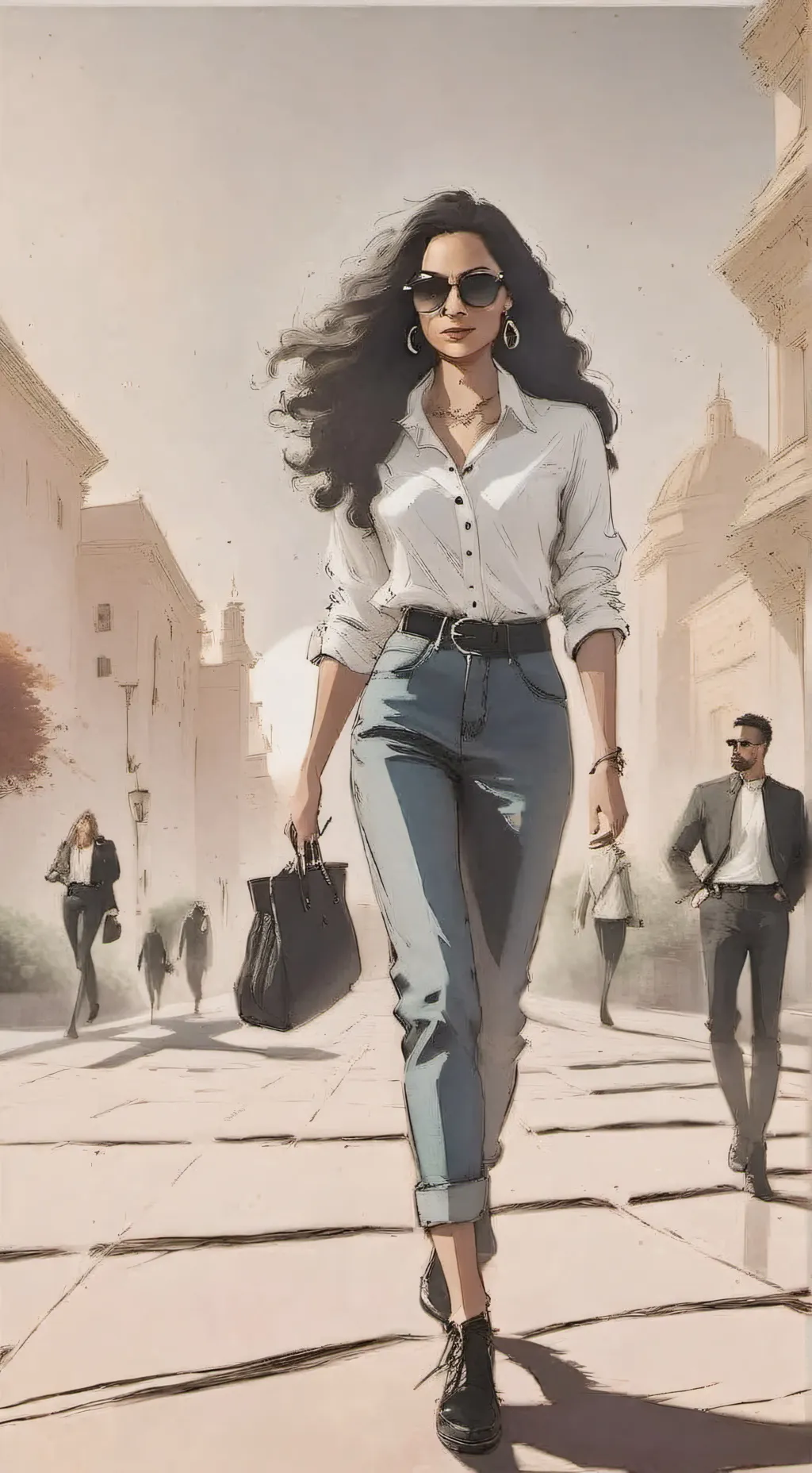 ai character: la voleuse 🤪ambre background