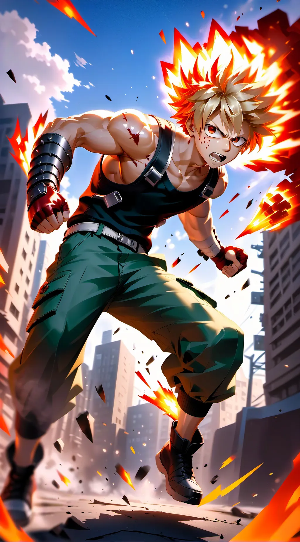 ai character: Bakugo  background