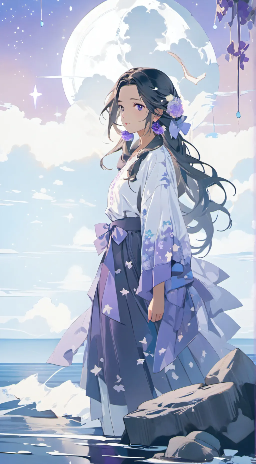 ai character: Good girl  background