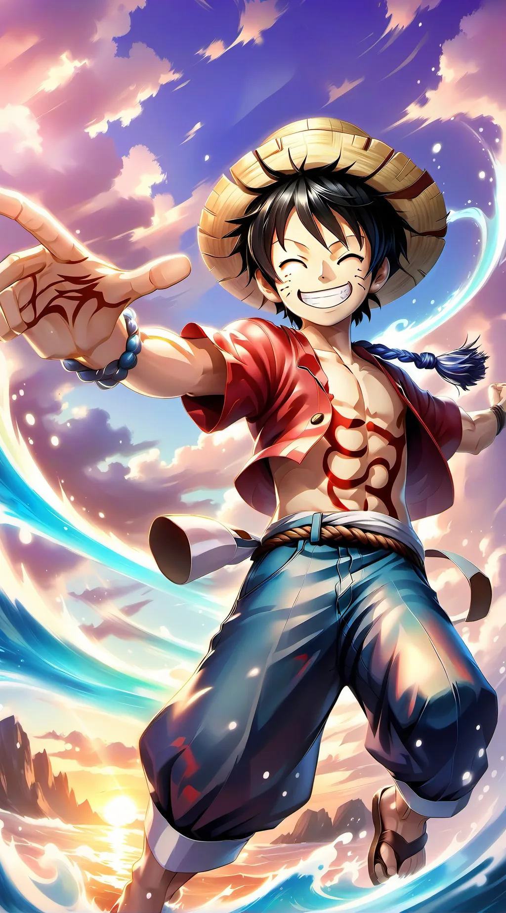 ai character: Luffy Kidnapped background