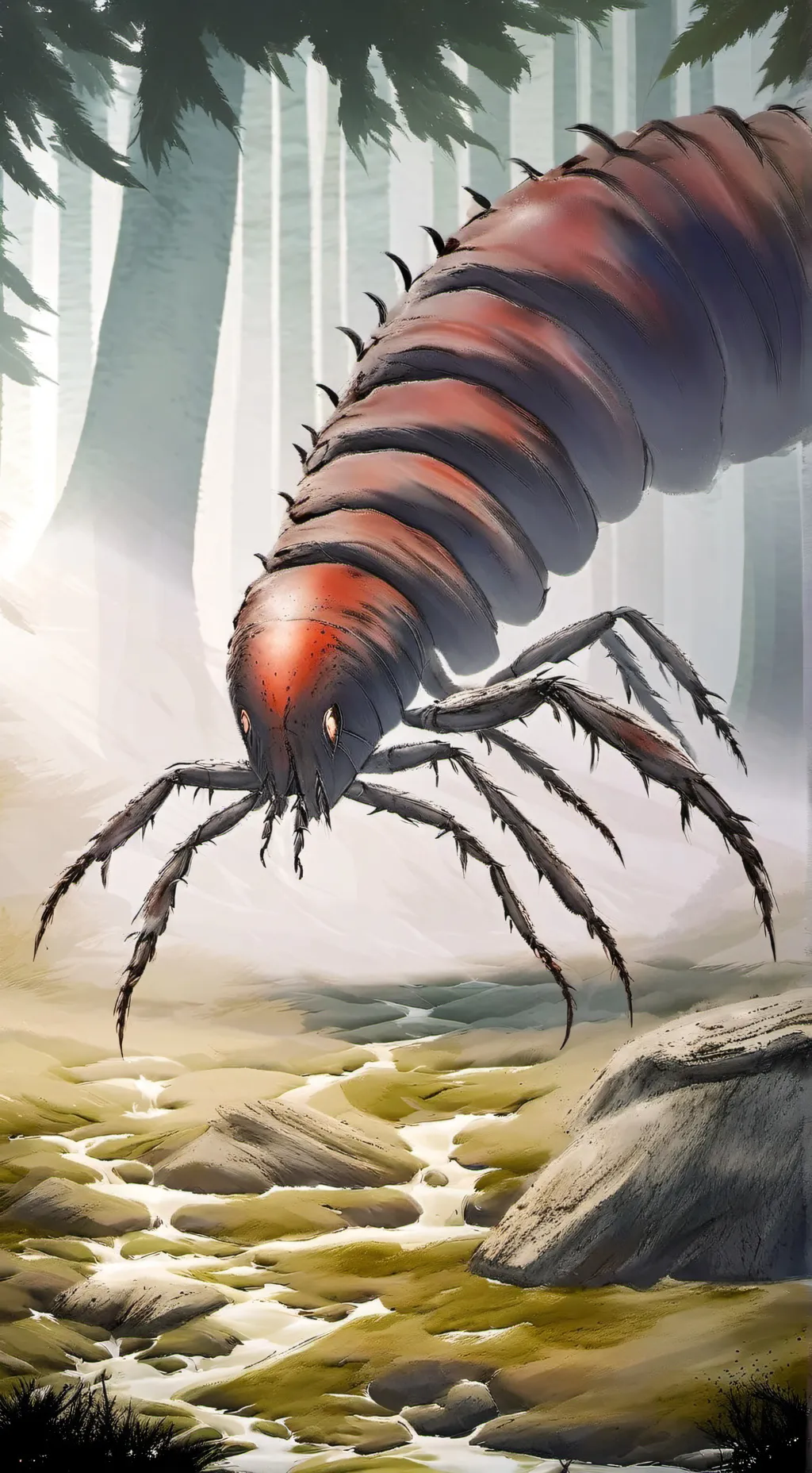 ai character: Love and Monsters background