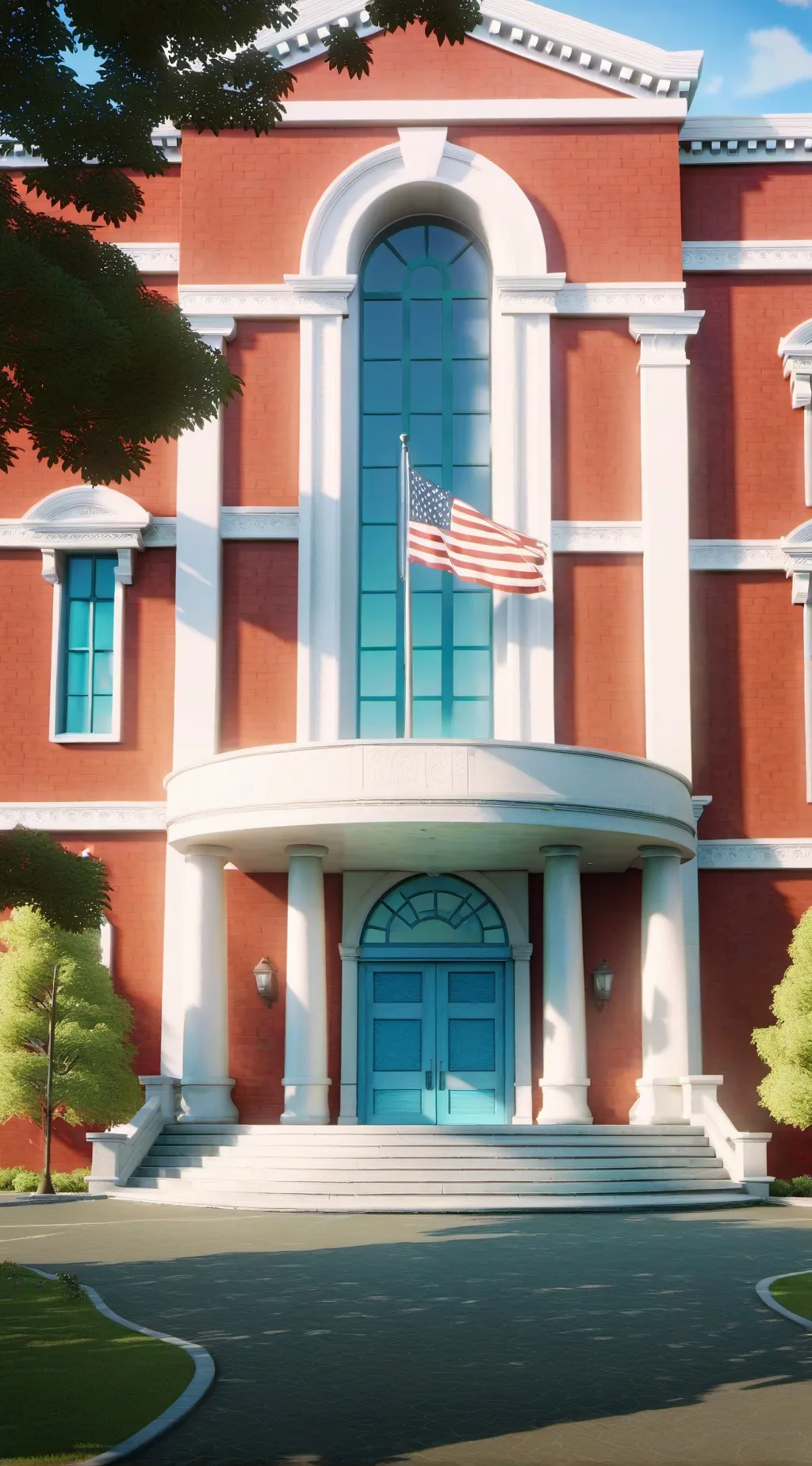 ai character: ✨School be like✨ background