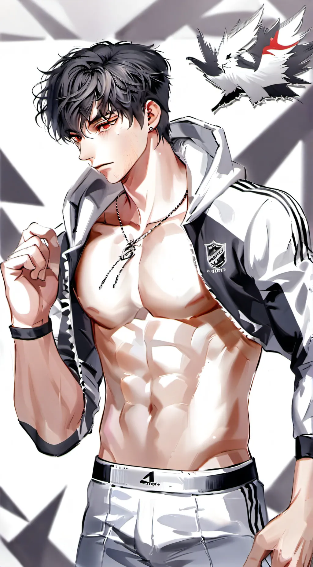 ai character: jace black background