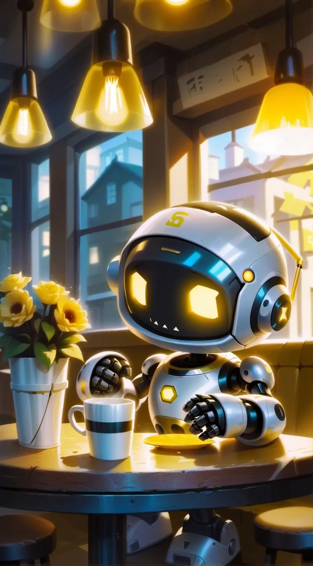 ai character: Murder drones🤯 background